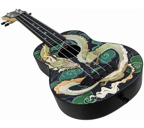 Flight TUS-Jade Dragon Укулеле Travel, подписная.